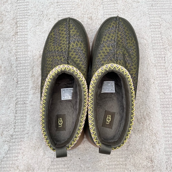 Ugg Tazz Maxi Tasman Platform Green Slipper Shoes Women’s Size 10 - Picture 6 of 9
